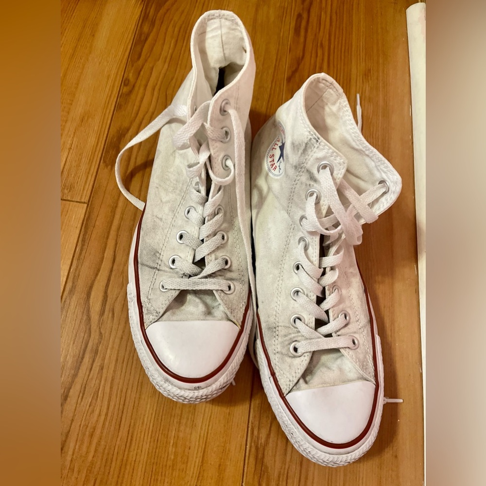 White High-top Converse